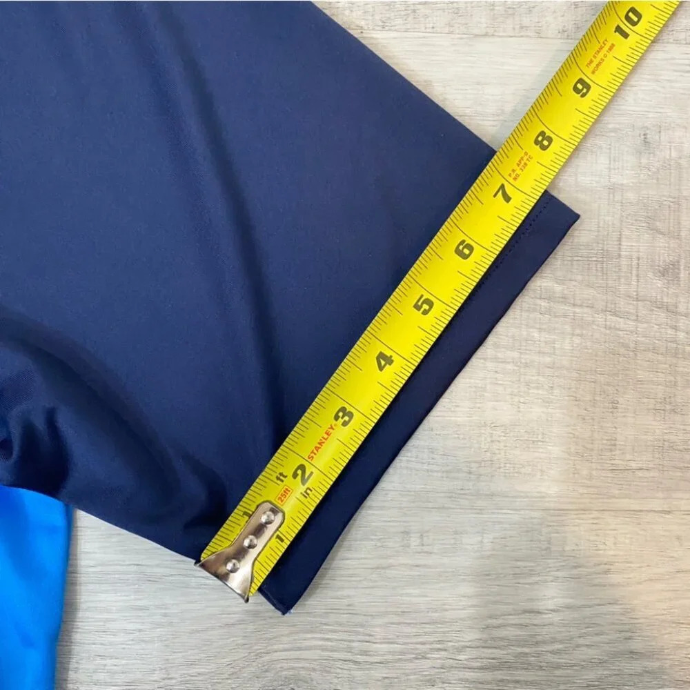 Murray Golf Men's Colorblock Polo Shirt Size L Blue Navy - Cowglen Scotland - Picture 13 of 17